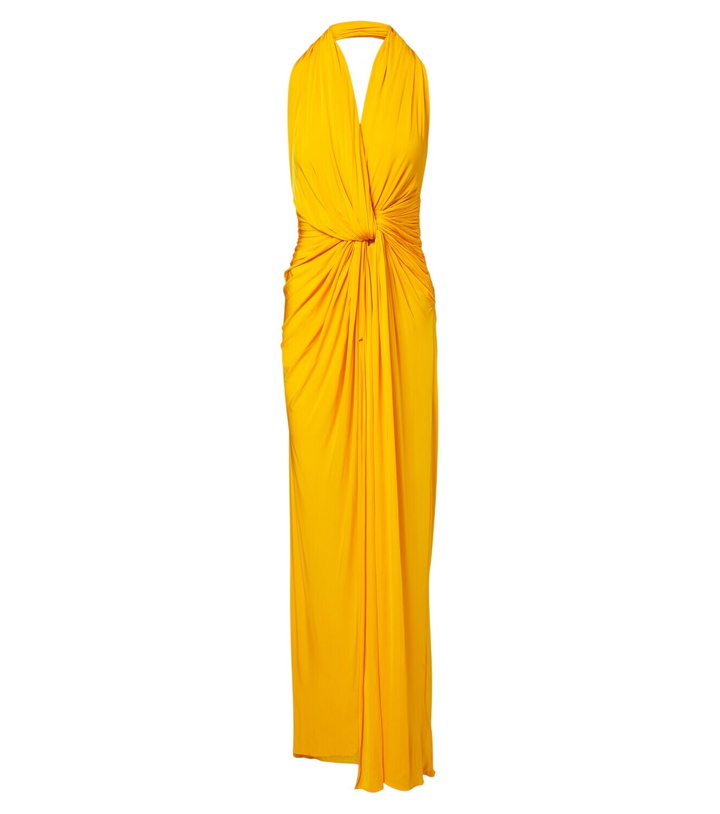 Photo: Alex Perry Draped halterneck jersey gown