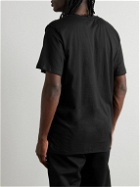 True Tribe - Franco Distressed Cotton-Jersey T-Shirt - Black