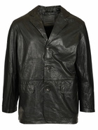Giorgio Brato Blazer Wrinkled Lamb Leather Col. Nero