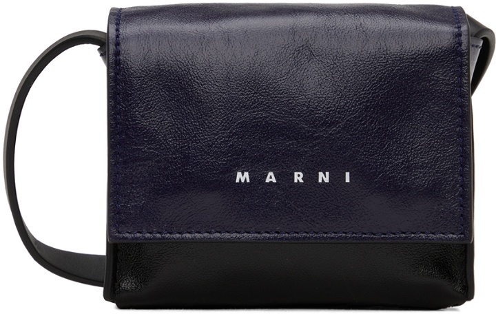 Photo: Marni Navy & Black Mini Crossbody Bag