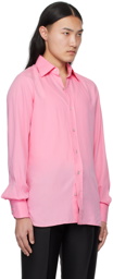 TOM FORD Pink Spread Collar Shirt