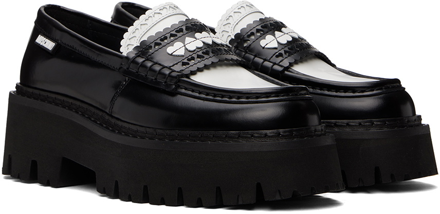Moschino Black Platform Loafers
