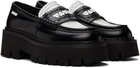 Moschino Black Platform Loafers