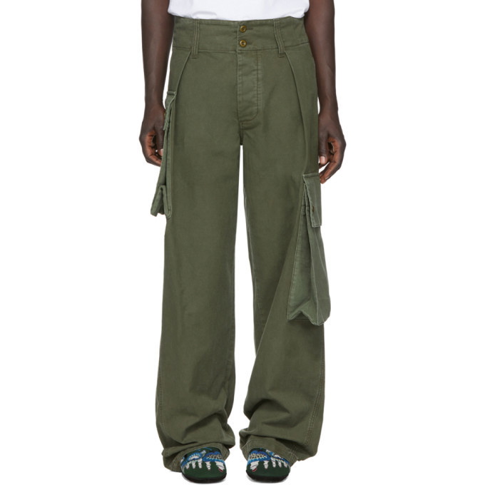 Photo: Loewe Khaki William De Morgan Canvas Cargo Pants