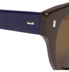 Cutler and Gross - Two-Tone D-Frame Acetate Sunglasses - Dark brown