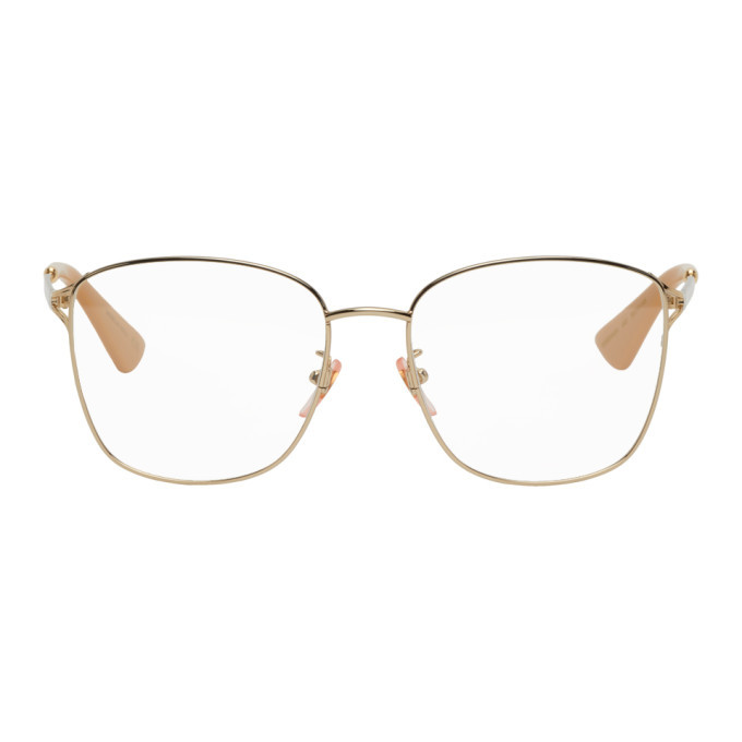 Gucci Gold Square Glasses Gucci