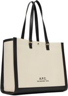 A.P.C. Beige Camille 2.0 Tote