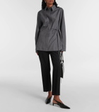 Jil Sander Belted wool shirt