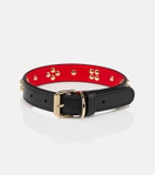 Christian Louboutin - Loubicollar S embellished leather dog collar