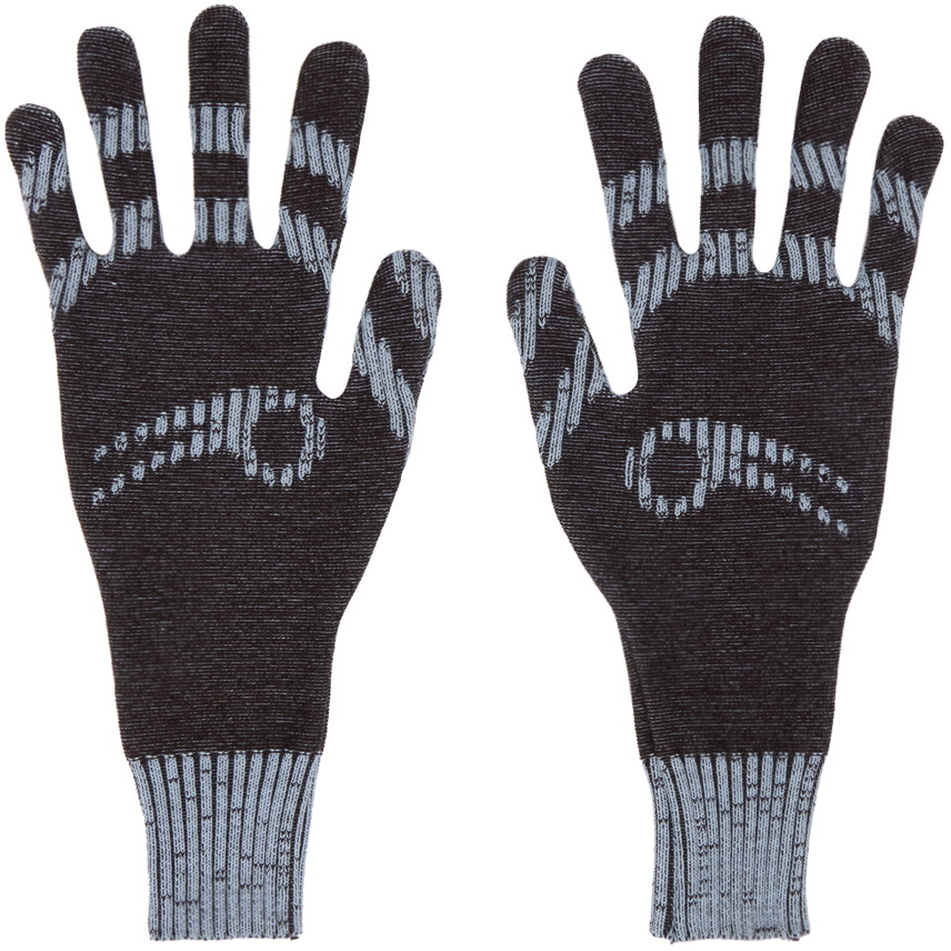 Charlie Constantinou Brown & Blue Plated Gloves
