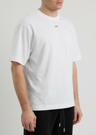 Off-white Skate Arrow Printed Cotton T-shirt White And Black