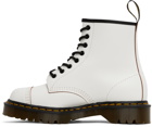 Dr. Martens White 'Made In England' 1460 Bex Boots