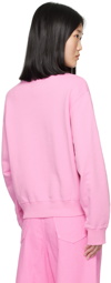 MM6 Maison Margiela Pink Printed Sweatshirt