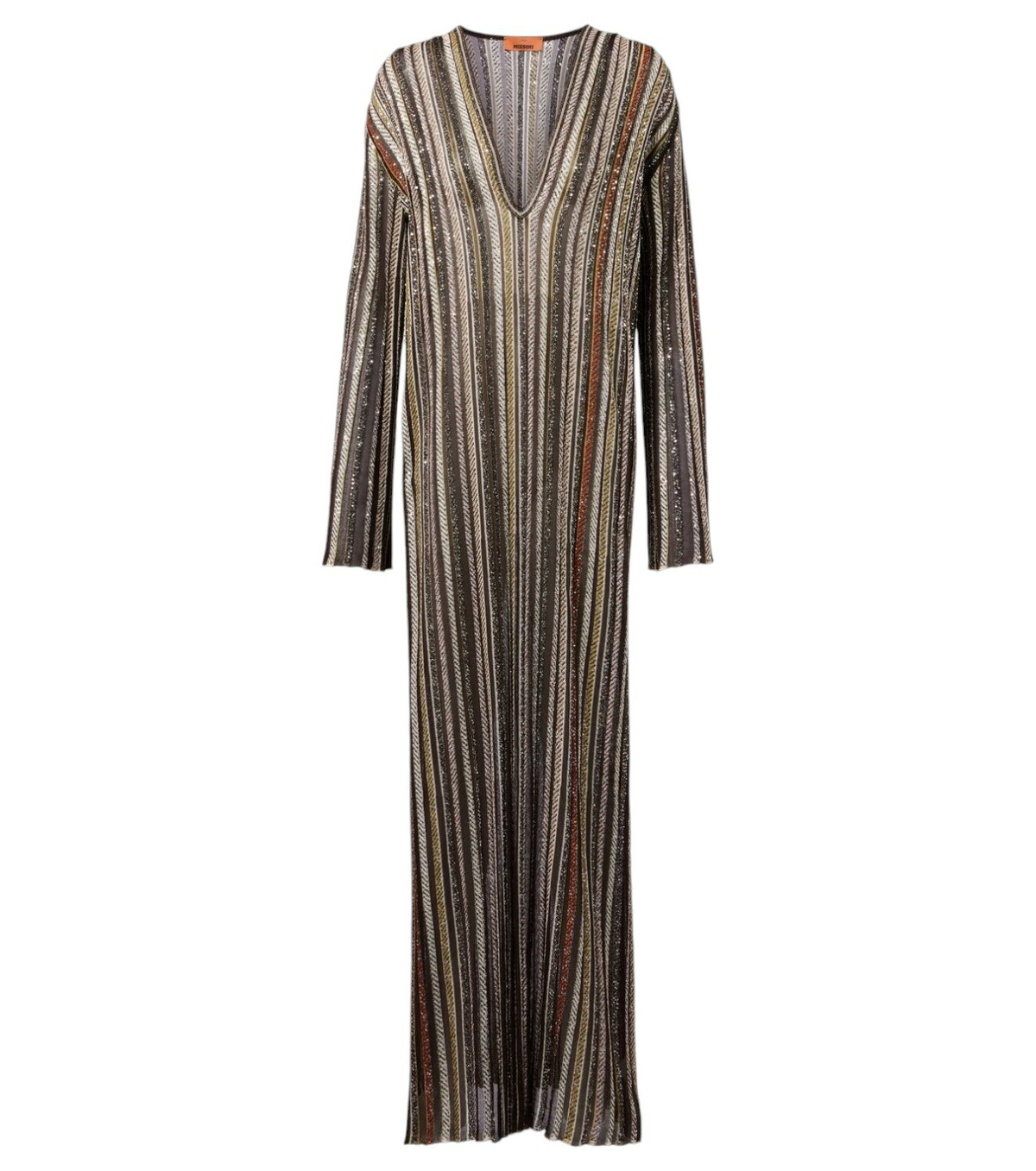 MISSONI - Sequined V-neck Long Dress Missoni