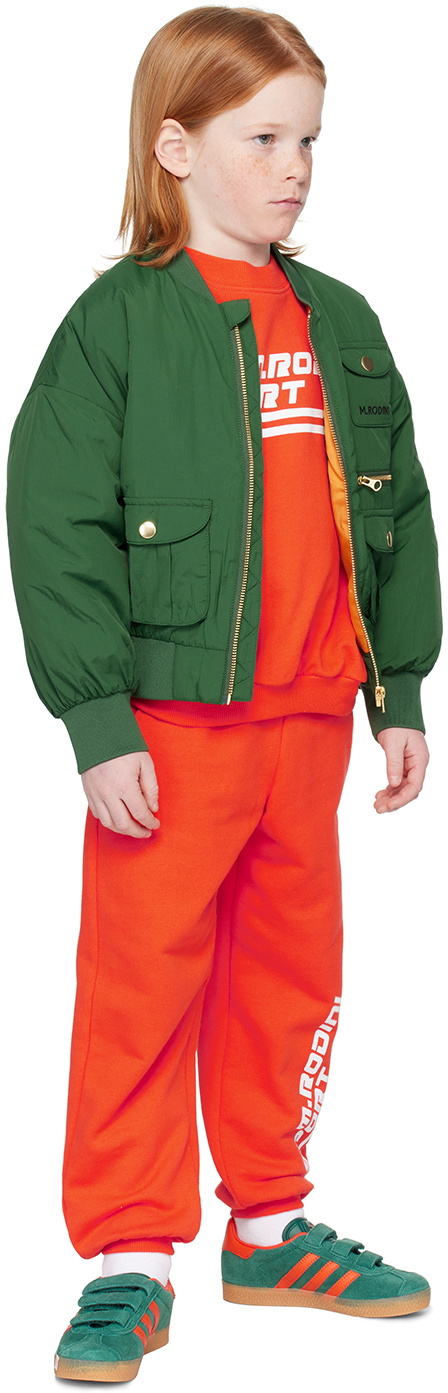 Mini Rodini Kids Red 'M.Rodini' Sweatshirt