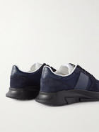 TOM FORD - Jagga Leather-Trimmed Nylon and Suede Sneakers - Blue