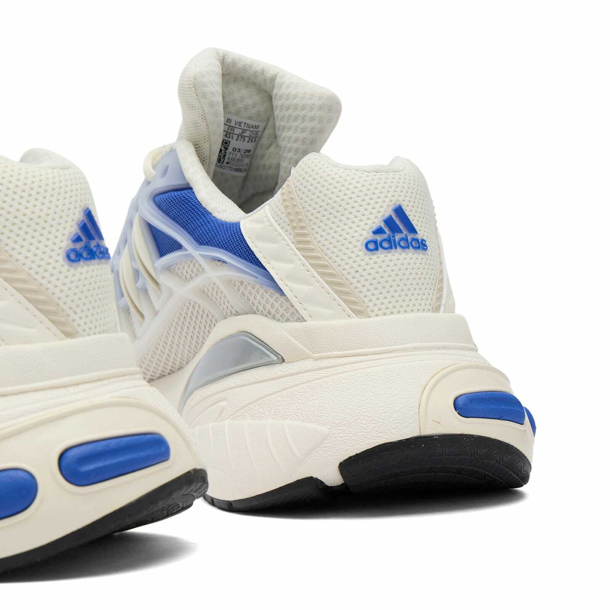 Adidas Men's Adistar Xlg 2.0 Sneaker in Off White/Off White/Core Black