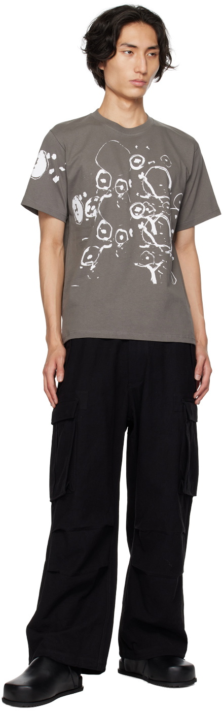 Gentle Fullness Gray Printed T-Shirt