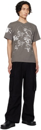 Gentle Fullness Gray Printed T-Shirt