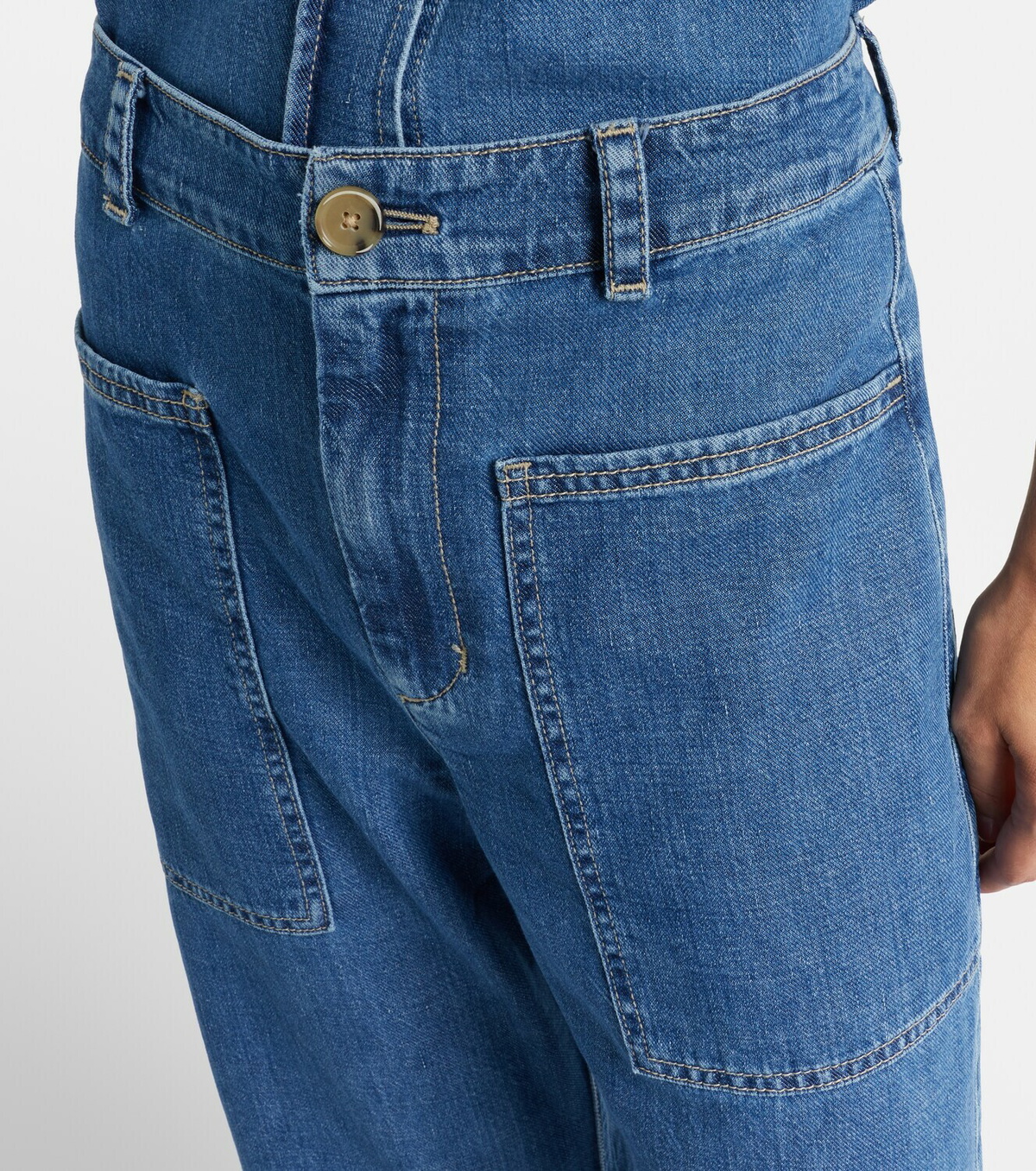 Velvet Farah high-rise tapered jeans