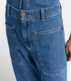 Velvet Farah high-rise tapered jeans