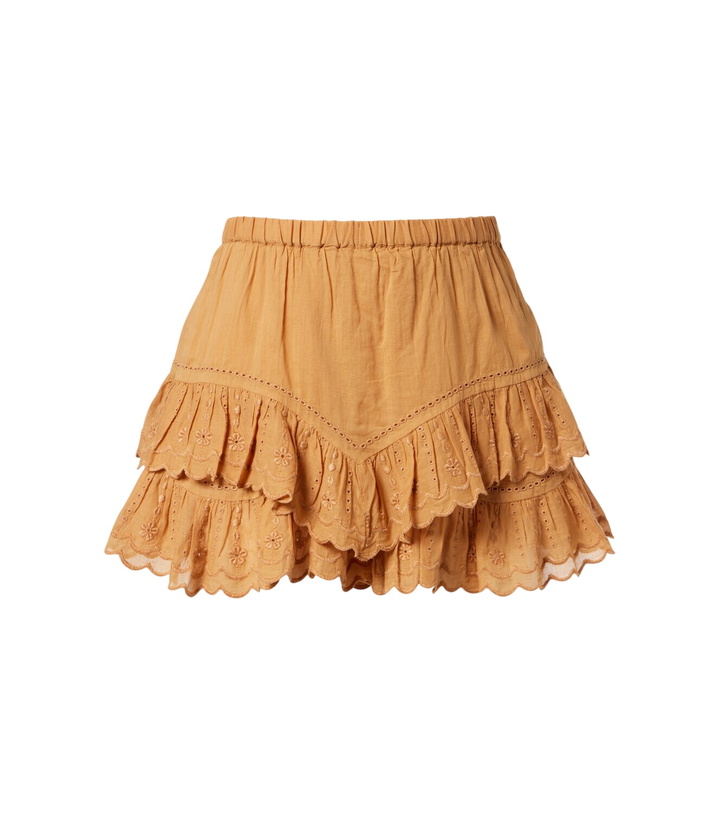 Photo: Marant Etoile Jocadia broderie anglaise cotton shorts