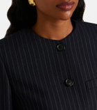 Nili Lotan Gertrude pinstripe virgin wool jacket