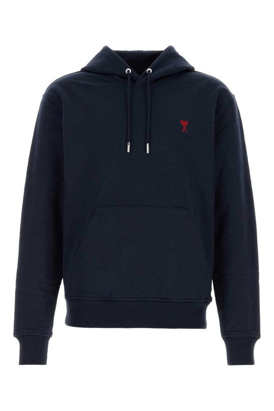 Photo: Ami Alexandre Mattiussi Navy Blue Cotton Sweatshirt