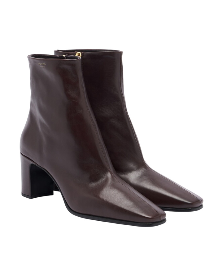 Photo: Prada Leather ankle boots