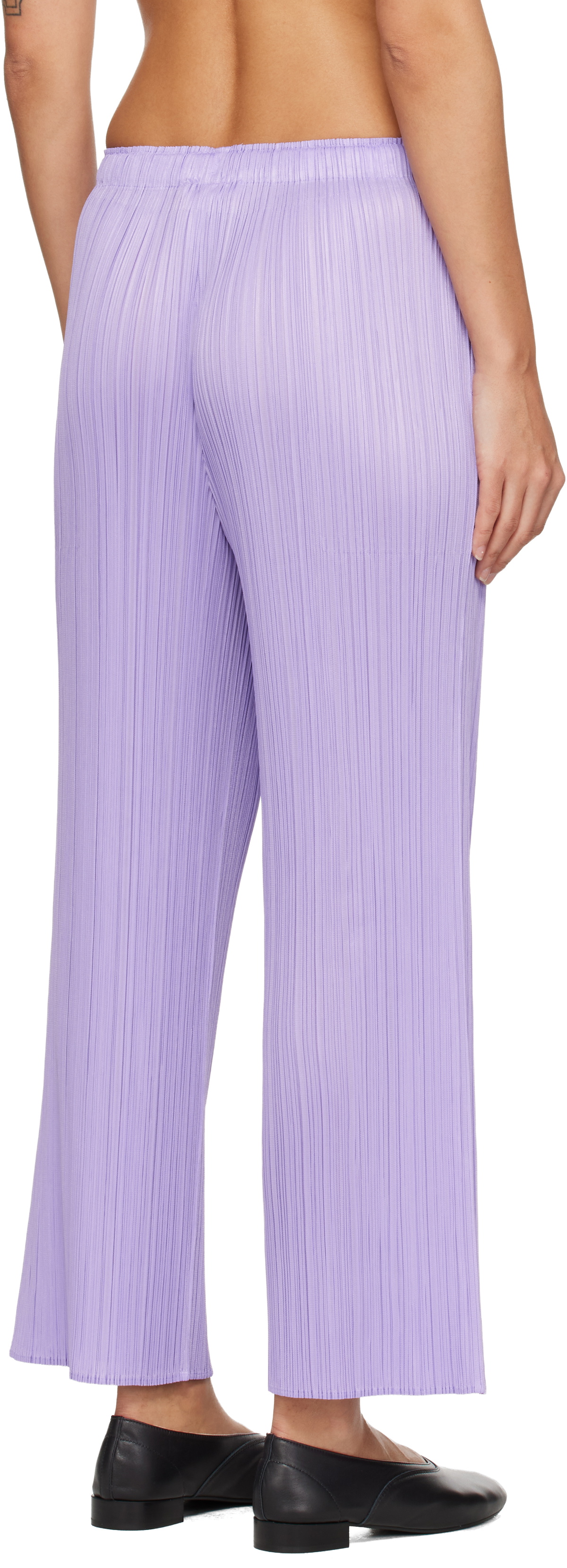 PLEATS PLEASE ISSEY MIYAKE Purple Monthly Colors April Trousers