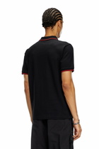 Diesel Polo shirt with micro Diesel embroidery - Polos Mens in Black