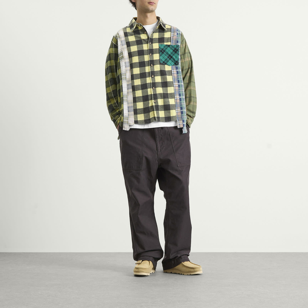 Needles Men's 7 Cuts Flannel Shirt in Assorted