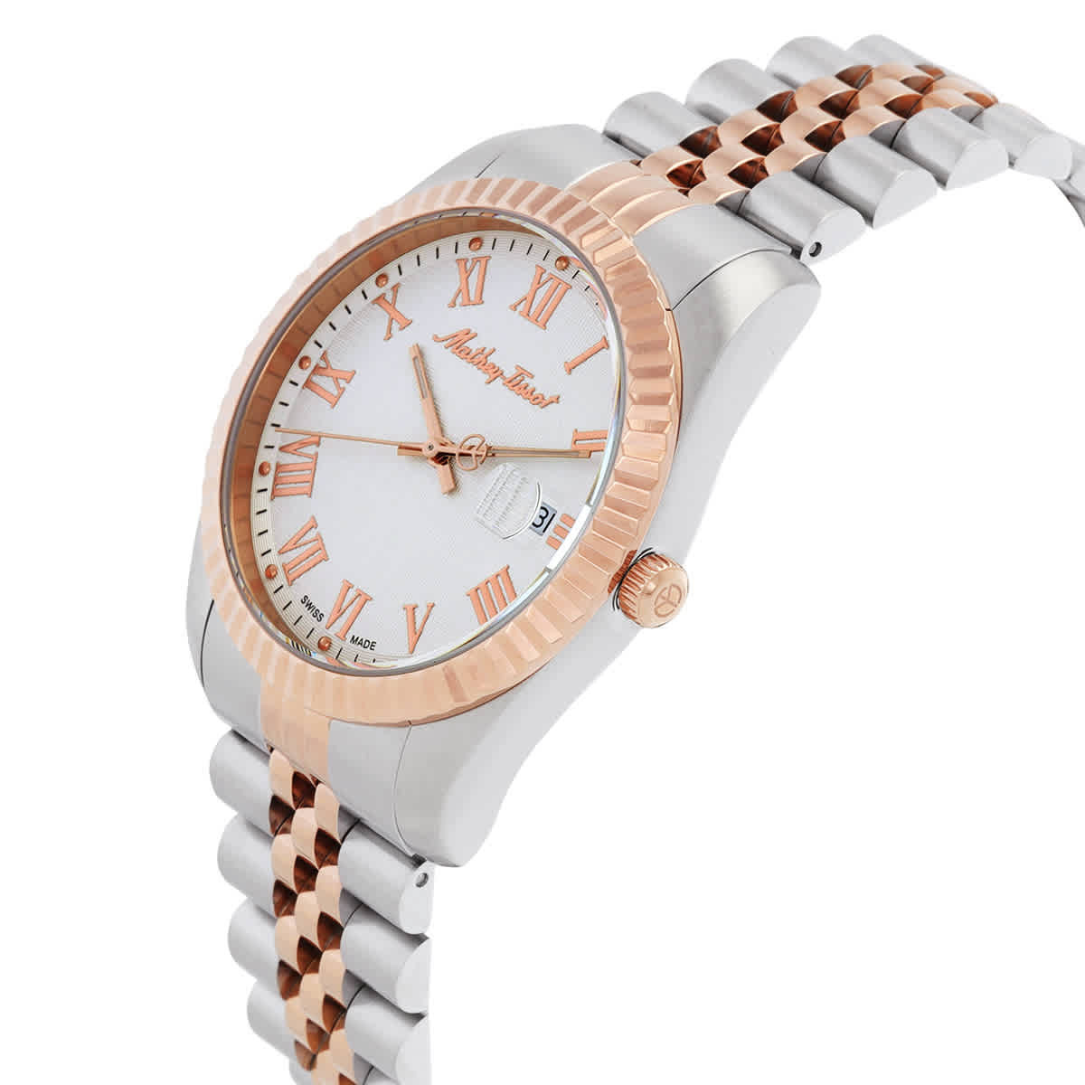 Mathey-Tissot Mathy III Roman White Dial Unisex Watch H810BRA