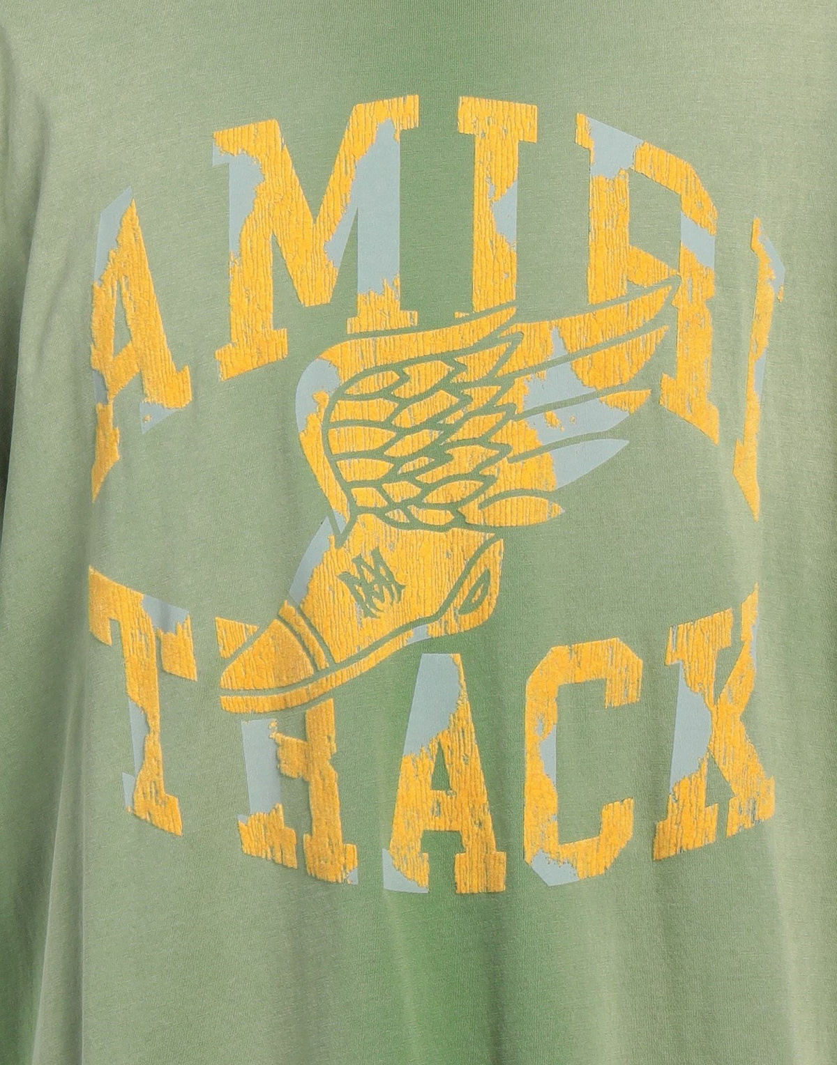 Amiri Mens T-shirt in Sage green
