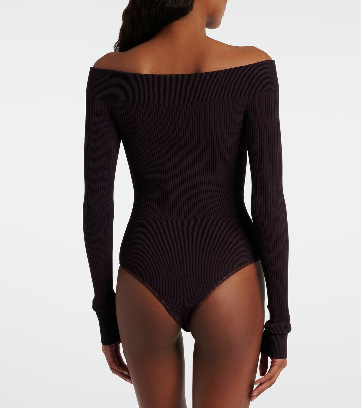 Alaïa Ribbed-knit bodysuit