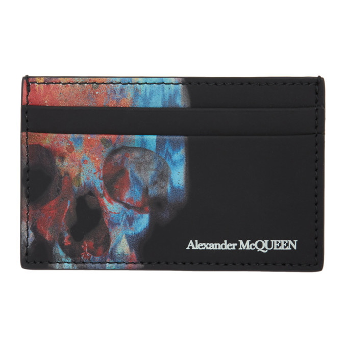 Photo: Alexander McQueen Black Ikat Skull Wallet