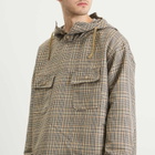 Engineered Garments Men's Plaid Polyester Cagoule Shirt in Khaki