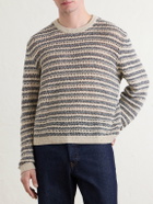 Aimé Leon Dore - Striped Open-Knit Cotton-Blend Sweater - Multi