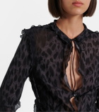Gucci Leopard-printed silk blouse