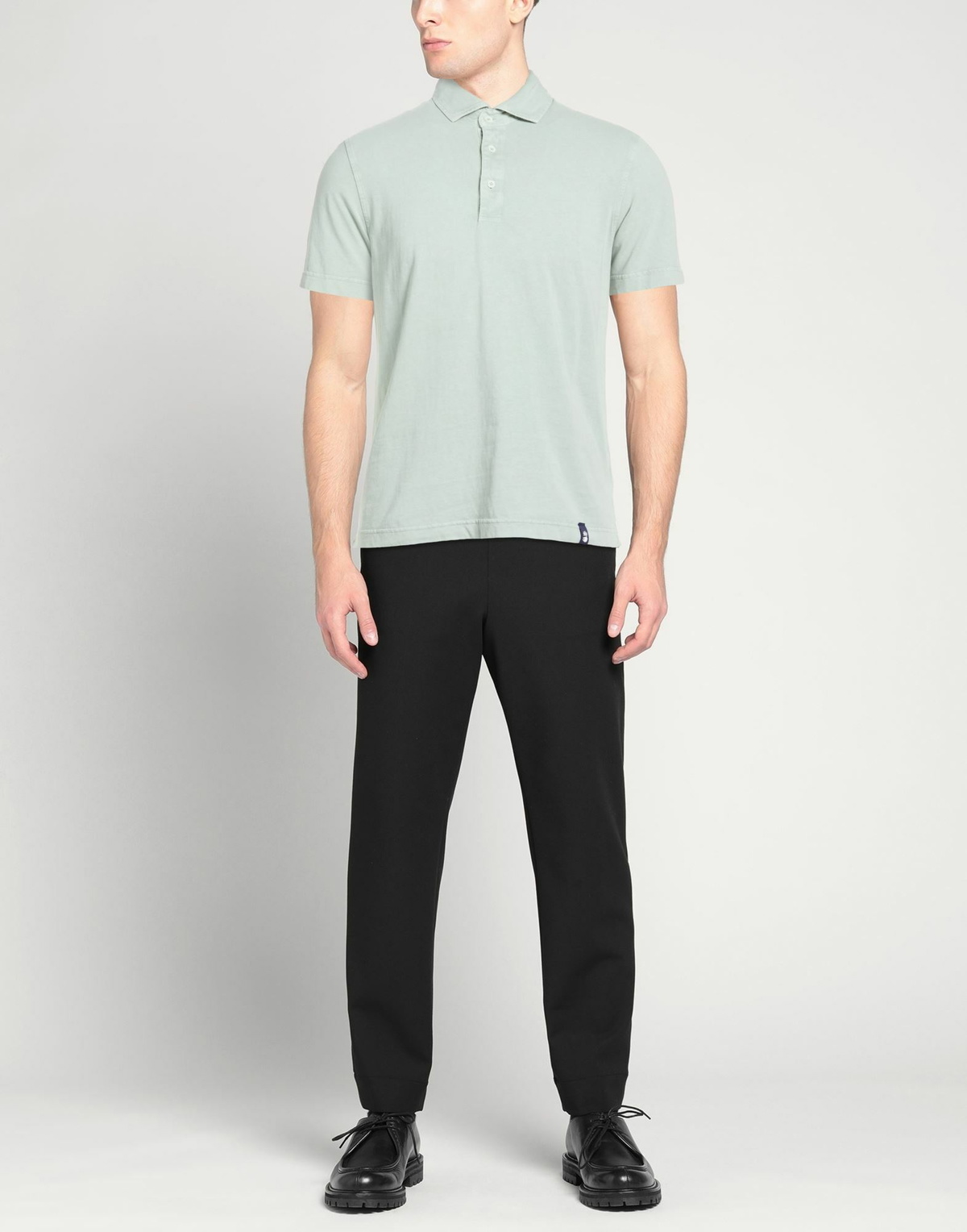 Drumohr Mens Polo shirt in Sage green