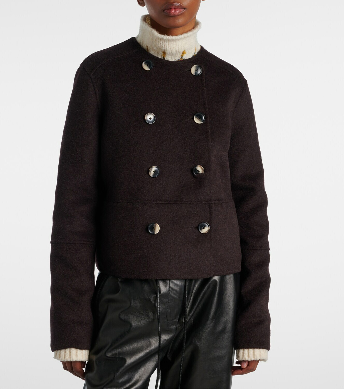 Proenza Schouler Courtney double-breasted wool-blend jacket