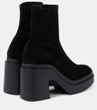 Clergerie Nina suede platform ankle boots