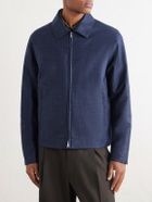 Mr P. - Wool, Silk and Cotton-Blend Blouson Jacket - Blue