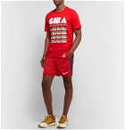Nike x Undercover - GYAKUSOU NRG Stretch-Shell Drawstring Shorts - Red