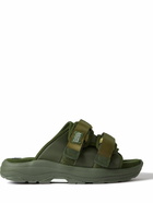 Suicoke - Webbing-Trimmed Canvas Sandals - Green