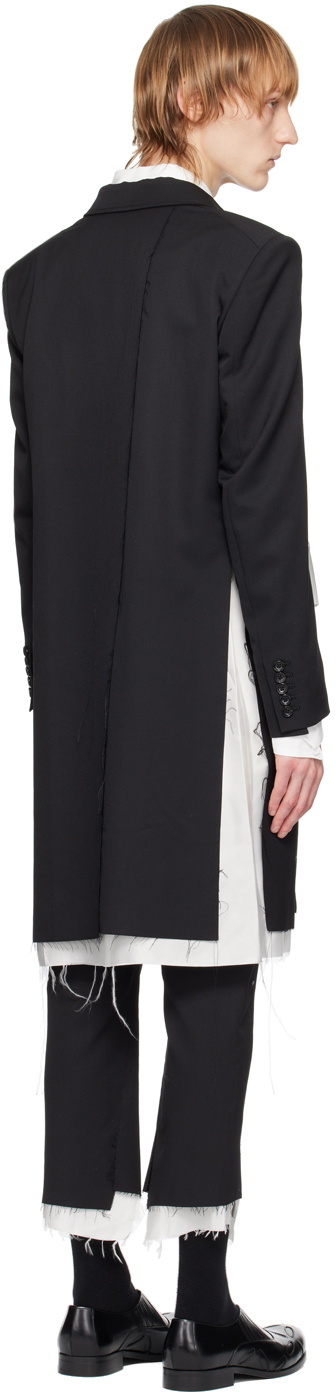 Sulvam Black Classic Long Coat Sulvam