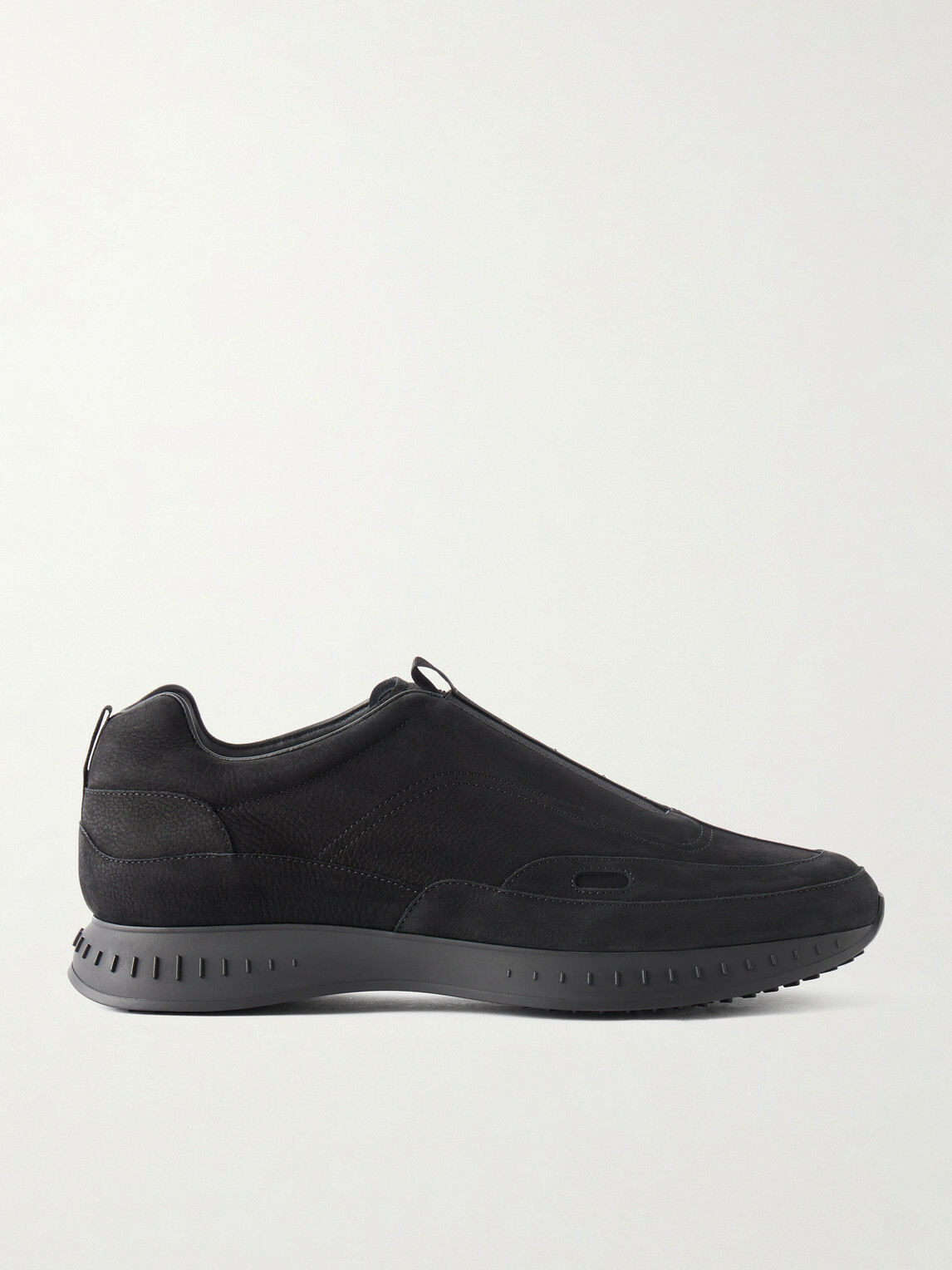 John Lobb - Elastic Stream Nubuck Sneakers - Black