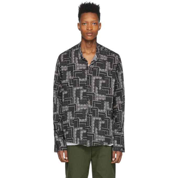 Greg Lauren Black Paisley Shirt Greg Lauren