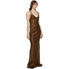 Haider Ackermann Brown Silk Dali Long Dress