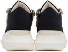 Rick Owens DRKSHDW Black Porterville Jumbo Laced Abstract Low Sneakers